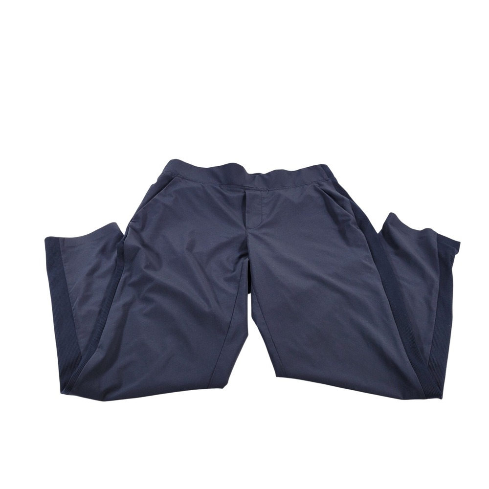 Athleta Navy Blue Wide‎ Leg Athletic Pants Women's Size 2 Polyester Spandex